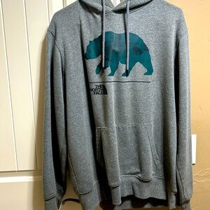 North face Bear Sweatshirt Men Medium Grey